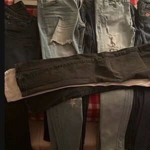 Elegant Black Women's Straight Leg Jeans